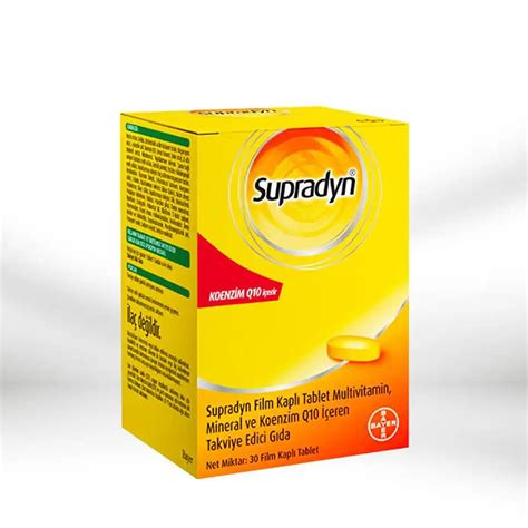 Supradyn Koenzim Q10 Multivitamin İçeriği ve Faydaları