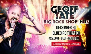 Geoff Tate S Big Rock Show Tickets In Denver At Bluebird Theater On Tue