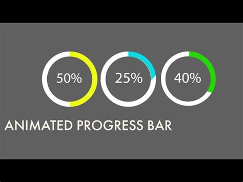 How To Build Animated Circular Progress Bar Using HTML CSS Dynamic