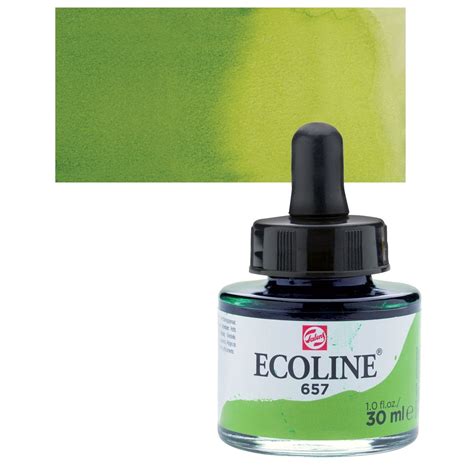 Tinta Aquarela Líquida Ecoline Talens 30ml Cor Bronze Green 657