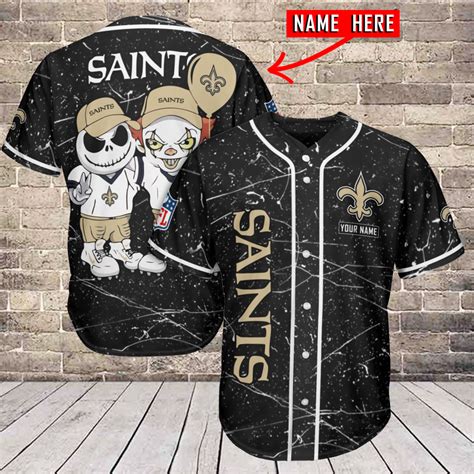 New Orleans Saints Personalized Baseball Jersey Azc Sportique Shop