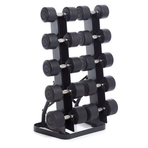 Urethane Dura Pro Dumbbells Pair Vertical Pack B Hampton Fitness