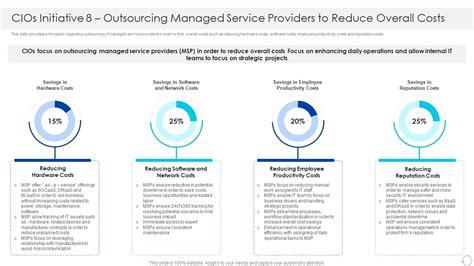Cios Initiative 8 Outsourcing Managed Service Providers To Reduce ... 