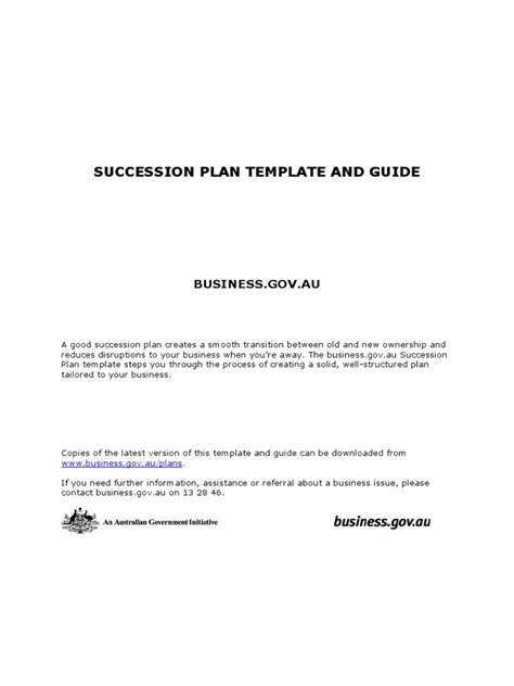 Succession Plan Template And Guide Descargar Gratis Pdf Risk Taxes