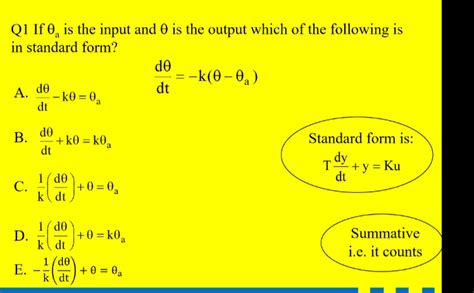 Solved Q1 ﻿if θa ﻿is The Input And θ ﻿is The Output Which Of