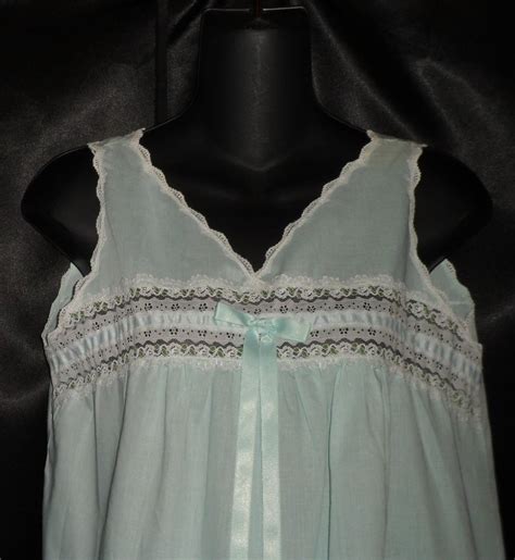 Vintage Baby Blue Green S Cotton Sears Babydoll Panties Set M Pink Girl Vintage Lingerie