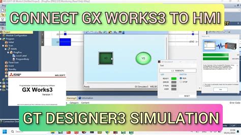 How To Connect Mitsubishi PLC GX Works 3 RCPU Series With GOT2000 HMI