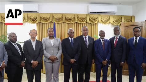 Haiti Pm Garry Conille And New Cabinet Meet With Former Government