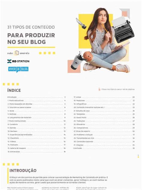 Blog É Sinônimo De Conteúdo - 31 Tipos de Conteúdo para Blogs | PDF | Marketing | Marketing digital