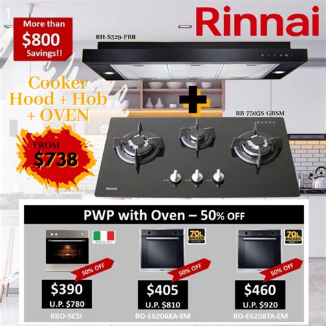 Rinnai Bundle Promo Burner Cooker Hob Hood Oven Rh S Pbr Rb