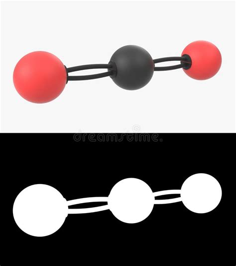 Co2 Carbon Dioxide Molecule Stock Illustration Illustration Of Black