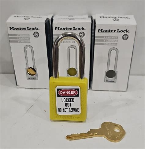 Master Lock 410ylw Zenex Lockout Padlockkdyellow1 34h Ebay