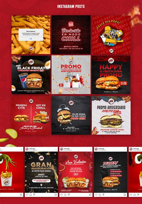 Chill Fast Food Branding And Social Media On Behance