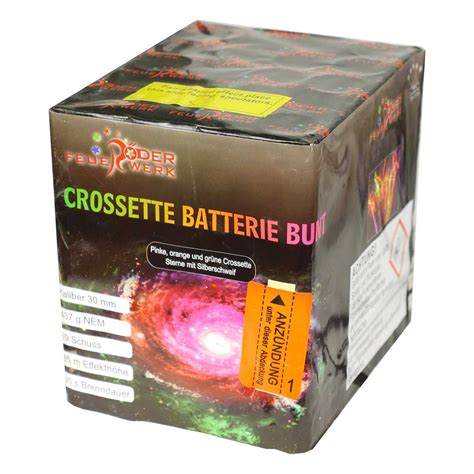 Crossette Batterie bunt von Röder Feuerwerk online kaufen