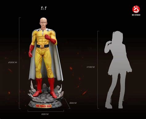 One Punch Man Saitama Statue Taille Réelle 11 M3 Studio