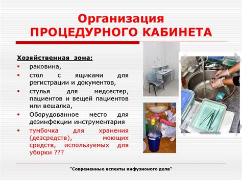 Организация работы медицинской сестры процедурного кабинета ...