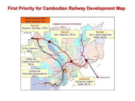 Current And Proposed Railways In Cambodia