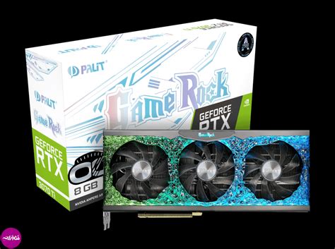 کارت گرافیک مدل palit GeForce RTX 3070 Ti GameRock OC پلیت