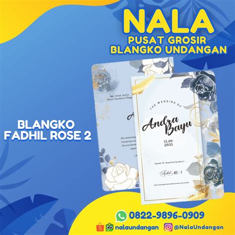 Pusat Grosir Blangko Undangan Fadhil Rose Nala