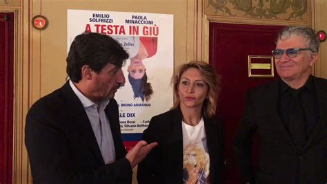 Emilio Solfrizzi e Paola Minaccioni A testa in giù con la regia di