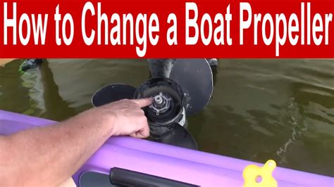 How To Install A Boat Propeller YouTube