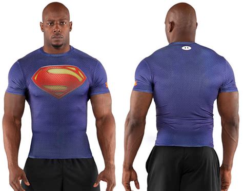 Under Armour Alter Ego Superman Man Of Steel Compression Shirt