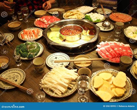 Kinesisk hotpot fotografering för bildbyråer. Bild av nytt - 59618995