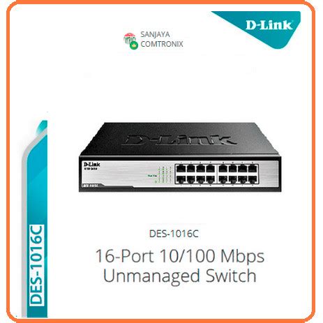 Jual DES-1016C / DES-1016D D-LINK 16-Port 10/100 Mbps Unmanaged Switch ...