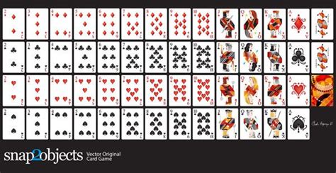 vector playing cards deck printable playing cards playing cards