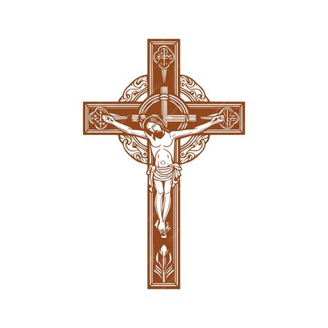 Download Premium Vintage Jesus Cross Vector Illustration Religious