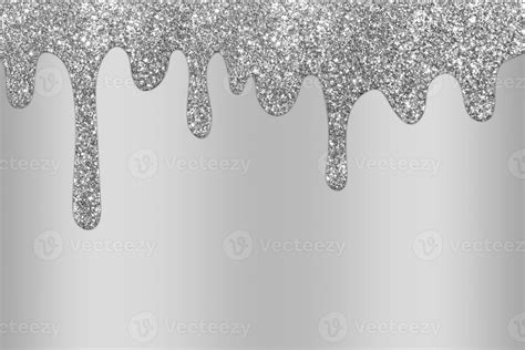 Silver Dripping Glitter Background Dripping Glitter Background