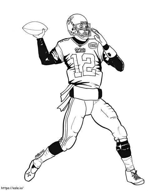 Tom Brady Ücretsiz Yazdırılabilir boyama