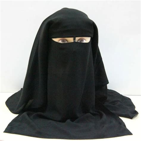 Completo Largo Arabia Niqab Hijab Burqa Isl Mica Cara Cubierta Velo