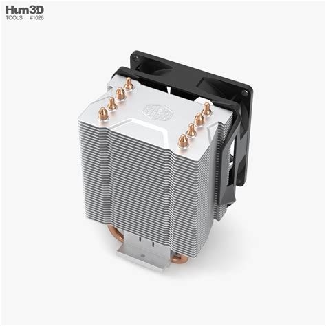 Processor Radiator 3D model - Download Electronics on 3DModels.org