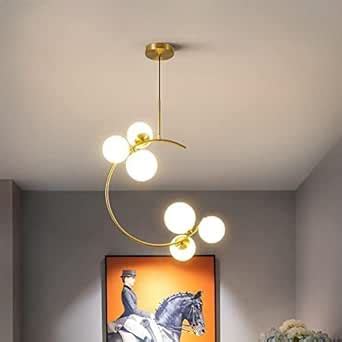 Buy Citra Light Gold Frosted Glass Chandelier Pendant Ceiling Hanging