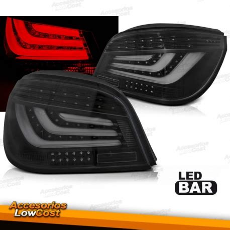 Pilotos Traseros Led Bar Para Bmw Serie E Fondo Negro