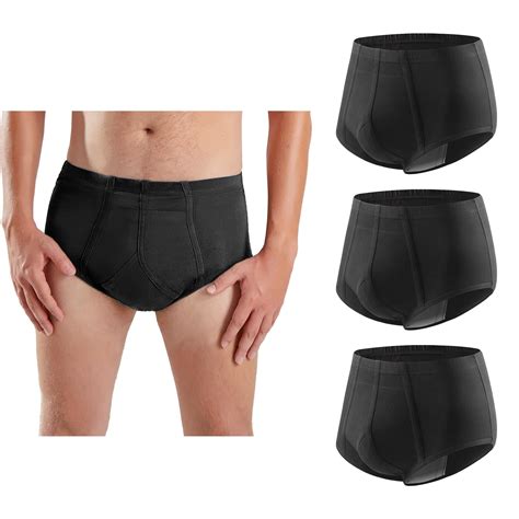 Buy Mens Incontinence Underwear Washable Bladder Control Briefs Urinary