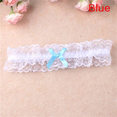 Women Bow Leg Ring Sexy Lingerie Lace Floral Garter Belt Bowknot Leg Loop Wedding Garters Bridal