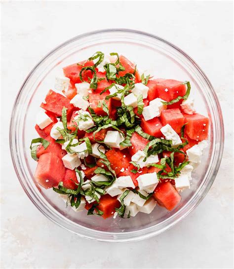 Watermelon Feta Basil Salad Salt Baker