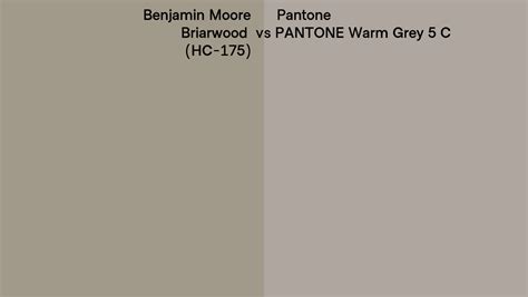 Benjamin Moore Briarwood Hc Vs Pantone Warm Grey C Side By Side