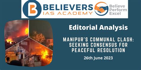 Manipurs Communal Clash Seeking Consensus For Peaceful Resolution