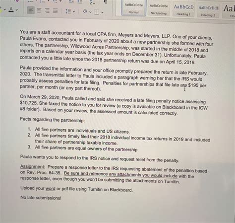 Sample Irs Letter To Request First Time Penalty Abatement