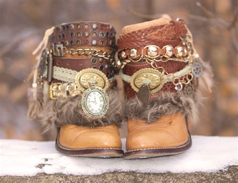 Custom Boho Cowboy Boots From Thelookfactory On Etsy Tribal Boots