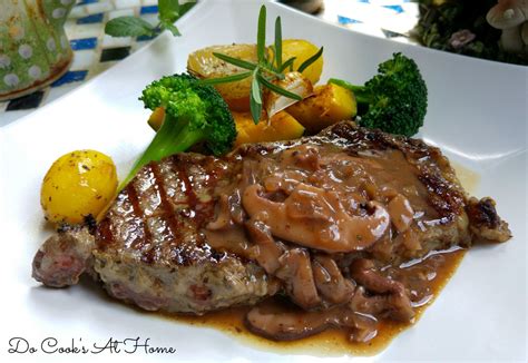 Ribeye Steak With Mushroom Gravy Mushroom Cream Sauce With Grilled