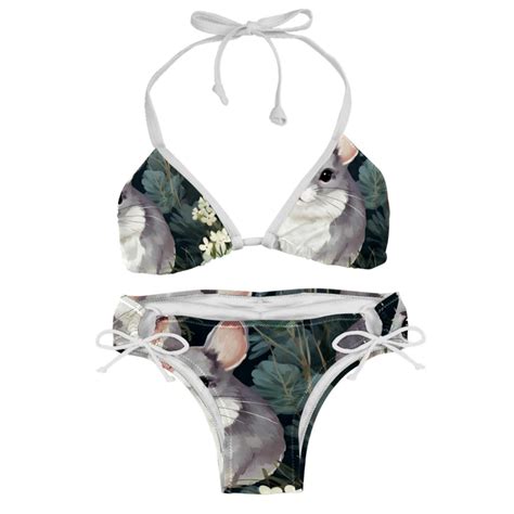 Tmall Swim Wear Detachable Sponge Adjustable Strap Bikini Set Two Pack For Multiple Scenes