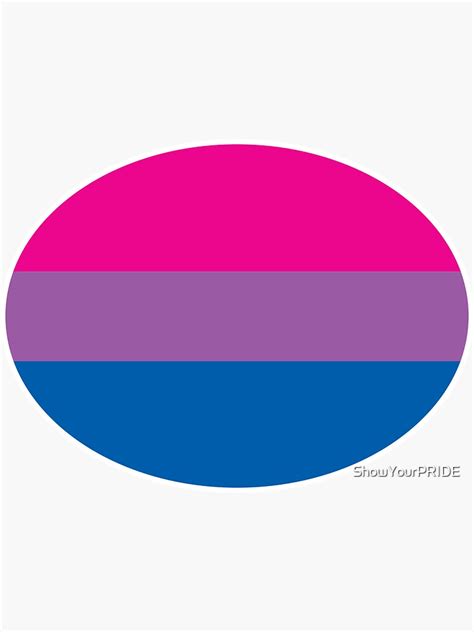 Bisexual Pride Flag Sticker For Sale By Showyourpride Redbubble