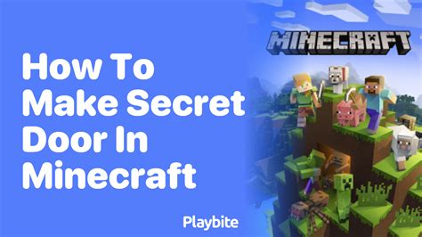 How To Make A Secret Door In Minecraft Playbite