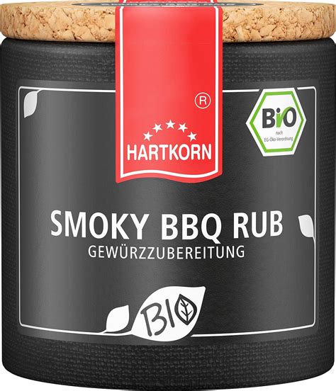 Bio Smoky BBQ Rub 70 g Bio Gewürzzubereitung in der Pappwickeldose