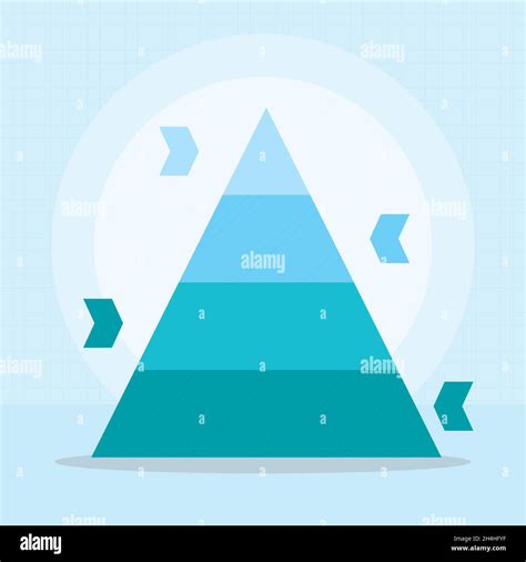 Infographic Pyramid Template Illustration Design Stock Vector Image