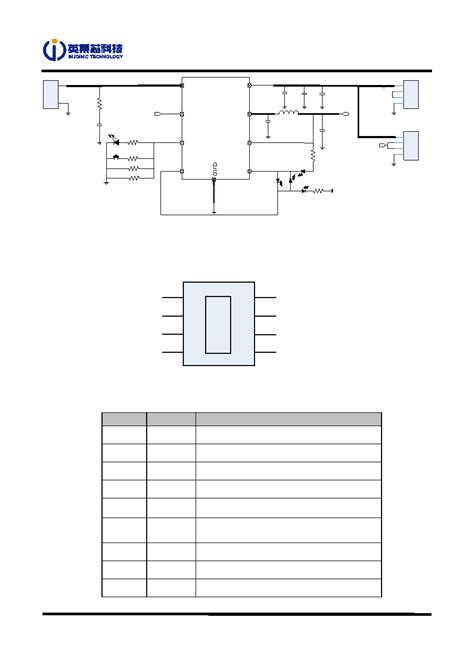 IP5407 datasheet(2/13 Pages) INJOINIC | 2A charge 2.1A / 2.4A discharge ...